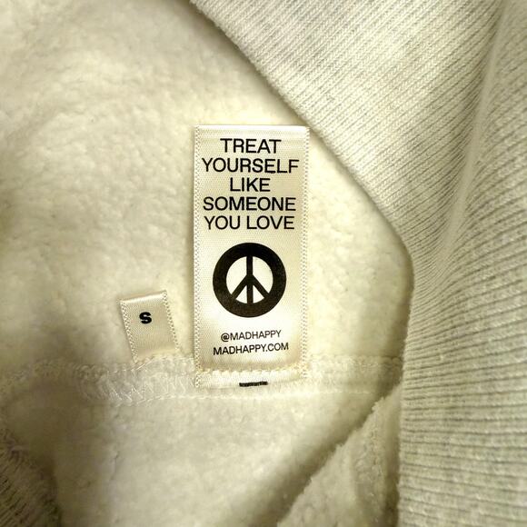 Madhappy Local Optimist Sweatshirt Ash Gray Crewneck Pullover Rainbow Small NWT - Picture 6 of 6